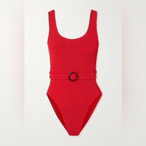 Hunza G Red One Piece Swimsuit